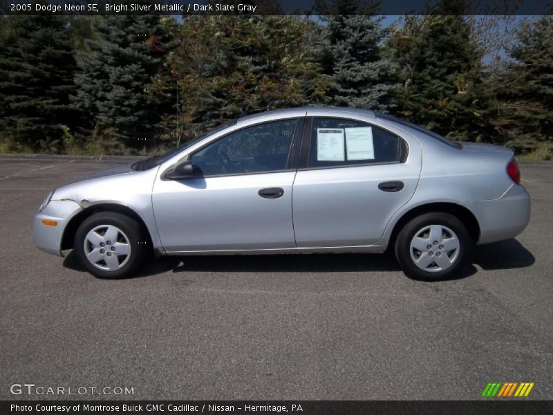 Bright Silver Metallic / Dark Slate Gray 2005 Dodge Neon SE