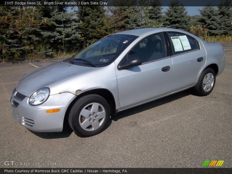 Bright Silver Metallic / Dark Slate Gray 2005 Dodge Neon SE