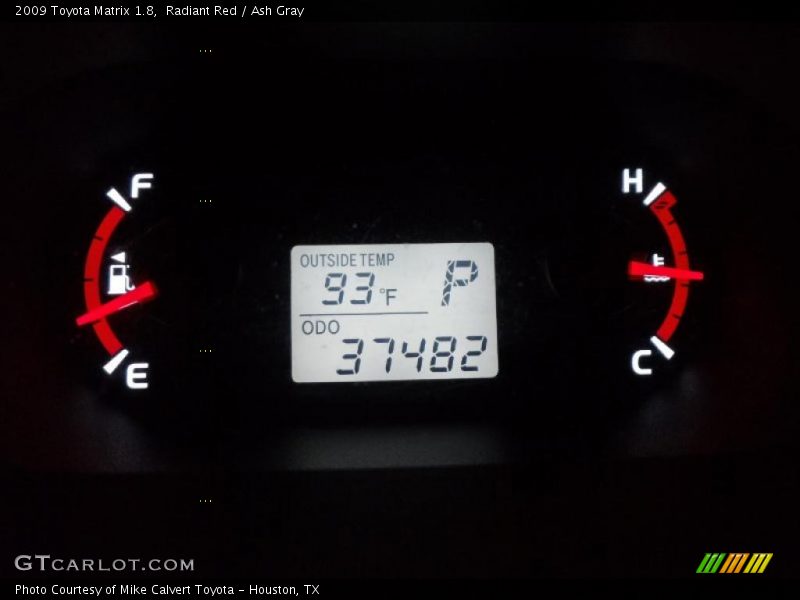 Radiant Red / Ash Gray 2009 Toyota Matrix 1.8