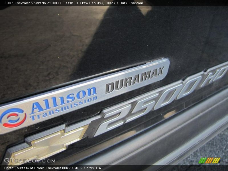 Black / Dark Charcoal 2007 Chevrolet Silverado 2500HD Classic LT Crew Cab 4x4