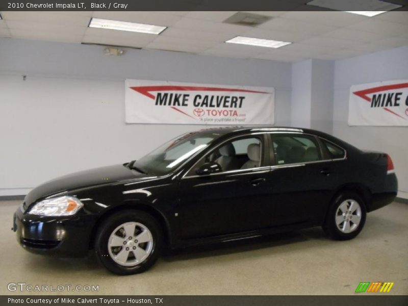 Black / Gray 2010 Chevrolet Impala LT