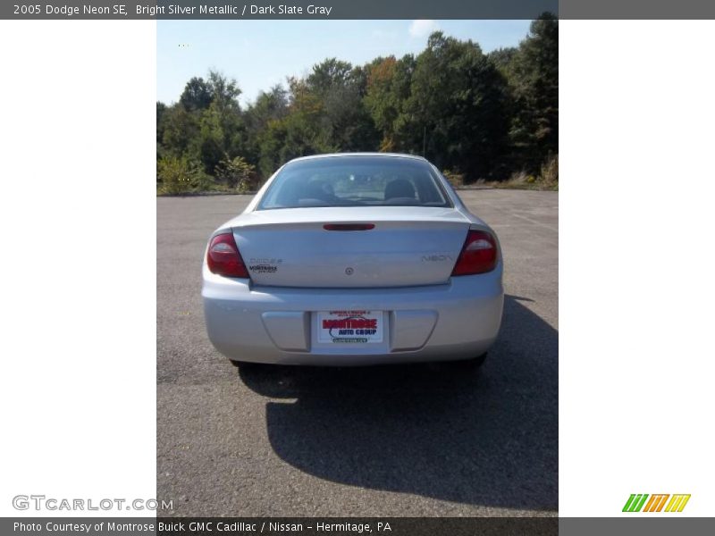Bright Silver Metallic / Dark Slate Gray 2005 Dodge Neon SE