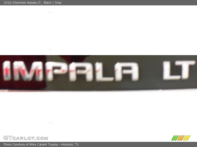 Black / Gray 2010 Chevrolet Impala LT