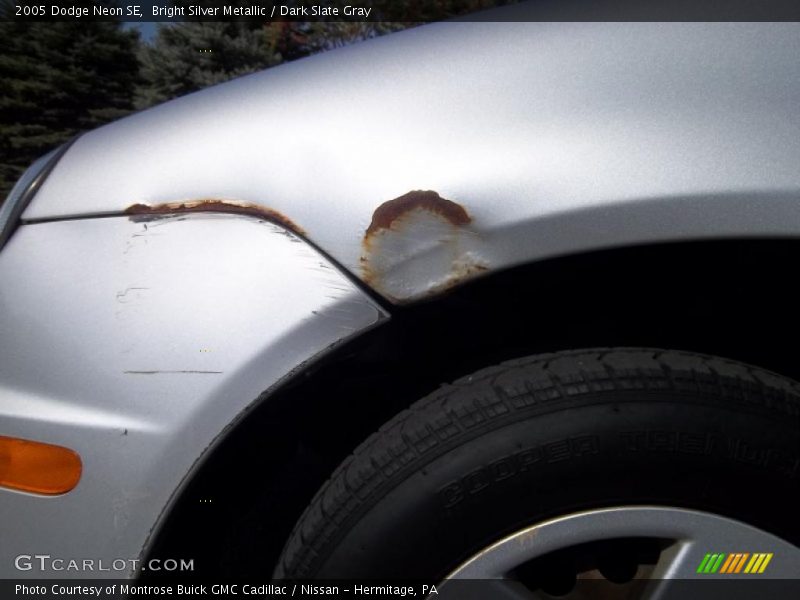 Bright Silver Metallic / Dark Slate Gray 2005 Dodge Neon SE