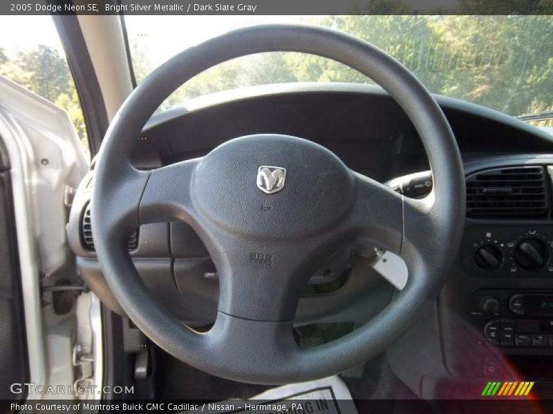 Bright Silver Metallic / Dark Slate Gray 2005 Dodge Neon SE