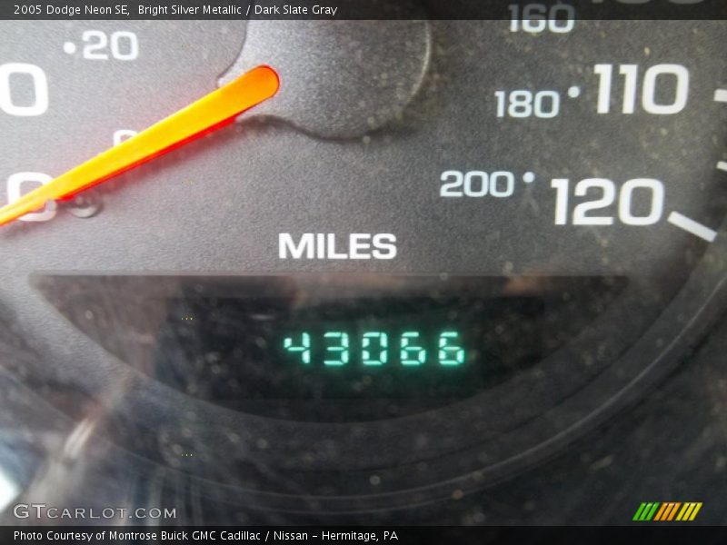 Bright Silver Metallic / Dark Slate Gray 2005 Dodge Neon SE