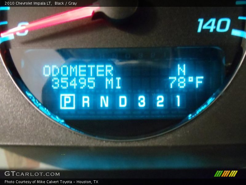 Black / Gray 2010 Chevrolet Impala LT