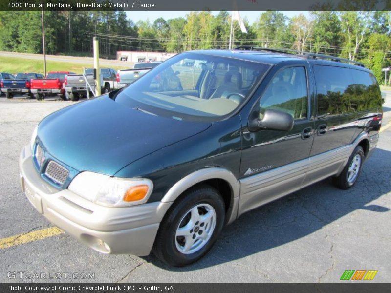 Blue-Black Metallic / Taupe 2000 Pontiac Montana