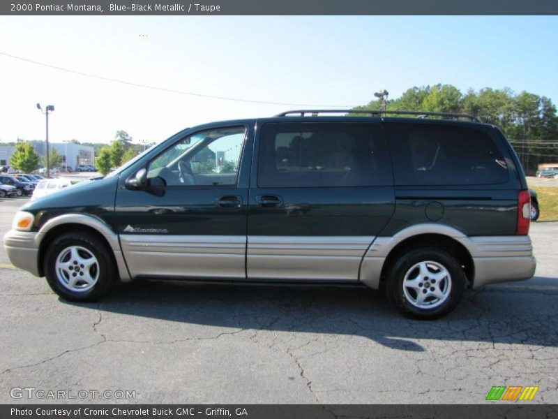 Blue-Black Metallic / Taupe 2000 Pontiac Montana