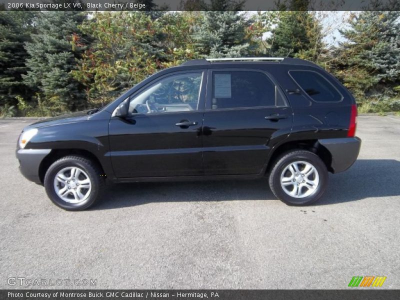 Black Cherry / Beige 2006 Kia Sportage LX V6