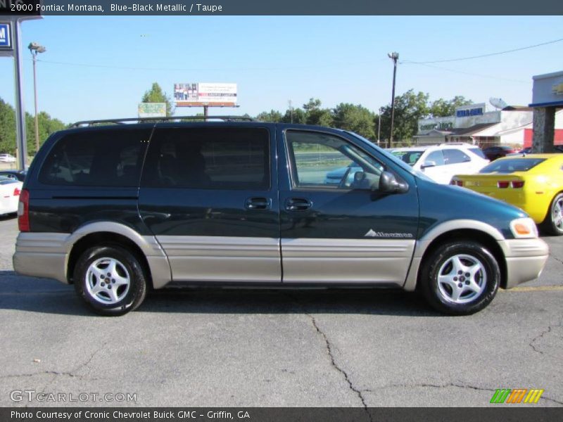 Blue-Black Metallic / Taupe 2000 Pontiac Montana
