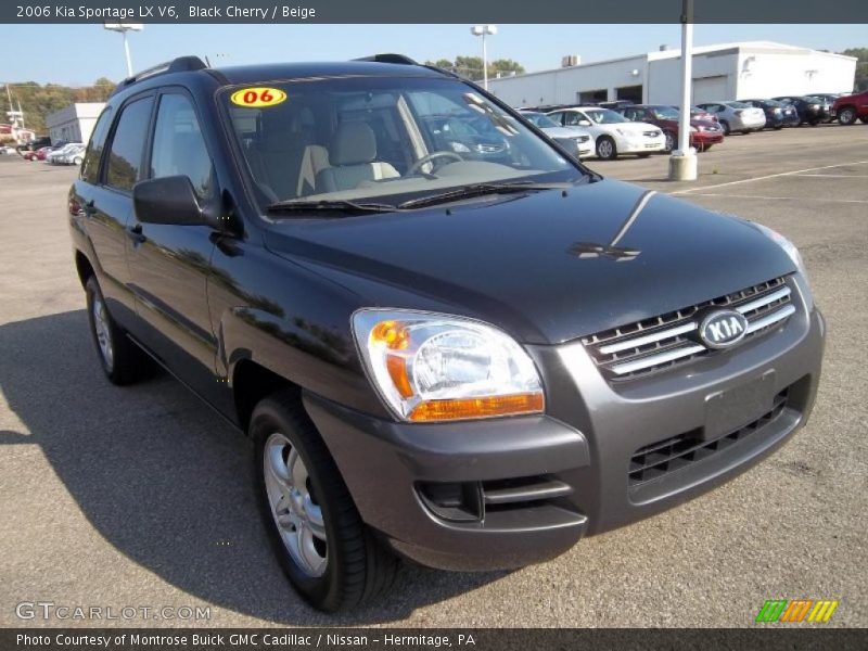 Black Cherry / Beige 2006 Kia Sportage LX V6