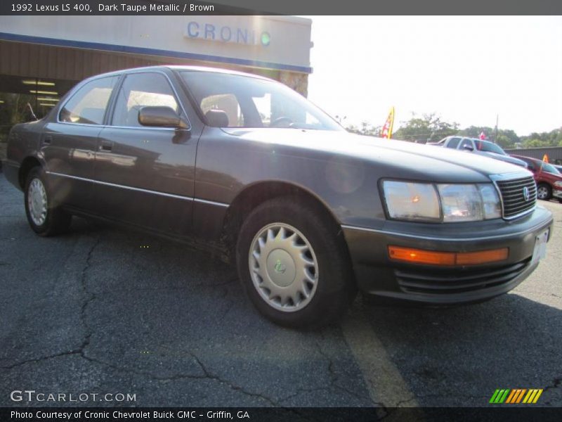 Dark Taupe Metallic / Brown 1992 Lexus LS 400