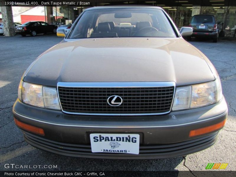 Dark Taupe Metallic / Brown 1992 Lexus LS 400