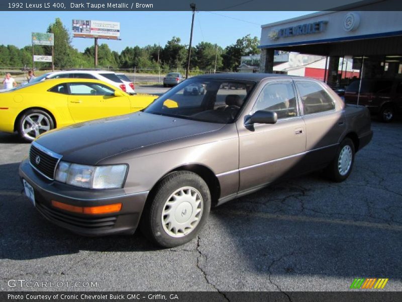 Dark Taupe Metallic / Brown 1992 Lexus LS 400