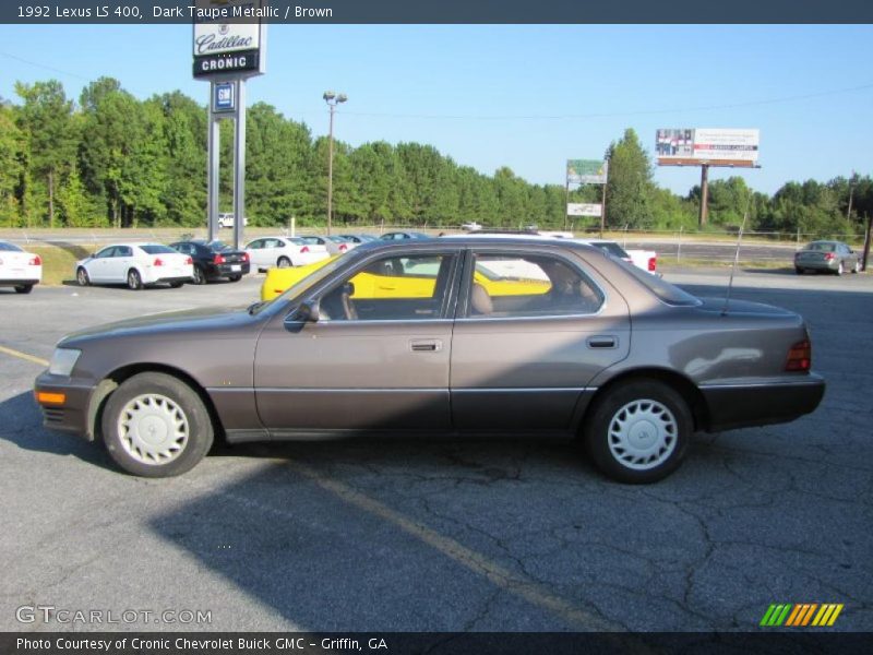 Dark Taupe Metallic / Brown 1992 Lexus LS 400