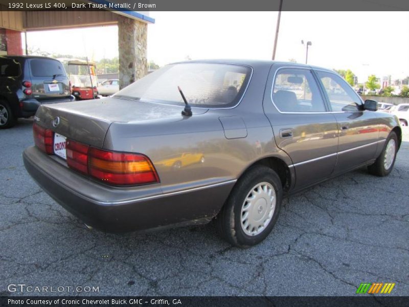 Dark Taupe Metallic / Brown 1992 Lexus LS 400