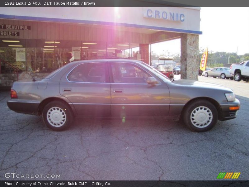 Dark Taupe Metallic / Brown 1992 Lexus LS 400
