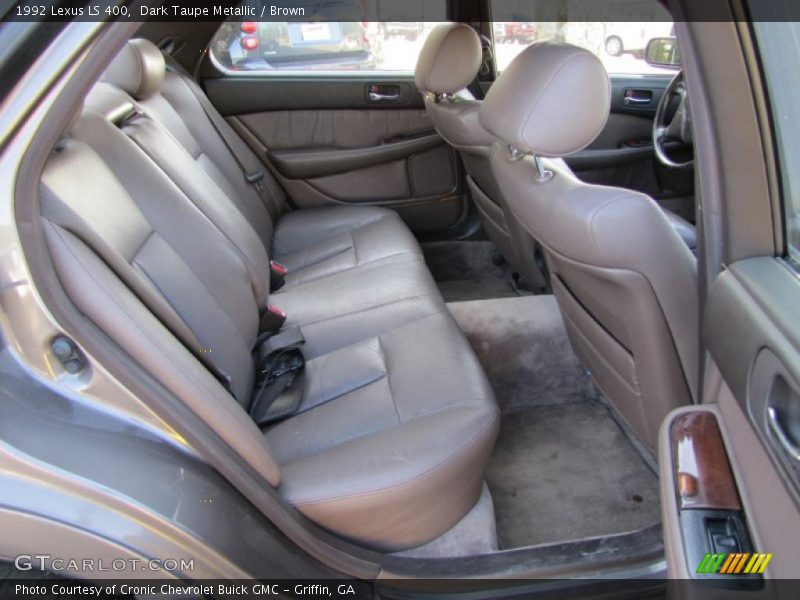 Dark Taupe Metallic / Brown 1992 Lexus LS 400