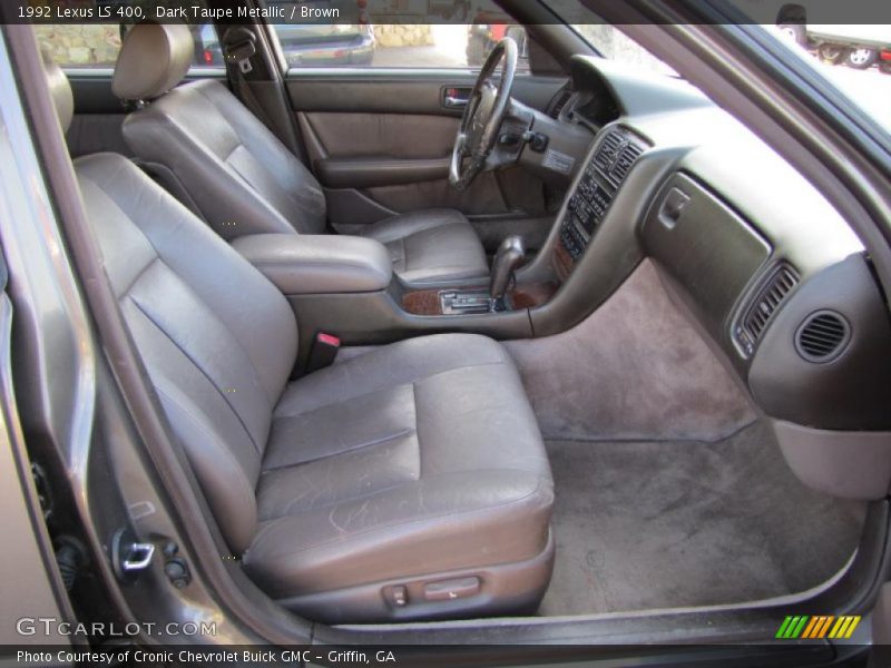 Dark Taupe Metallic / Brown 1992 Lexus LS 400