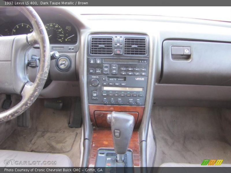 Dark Taupe Metallic / Brown 1992 Lexus LS 400