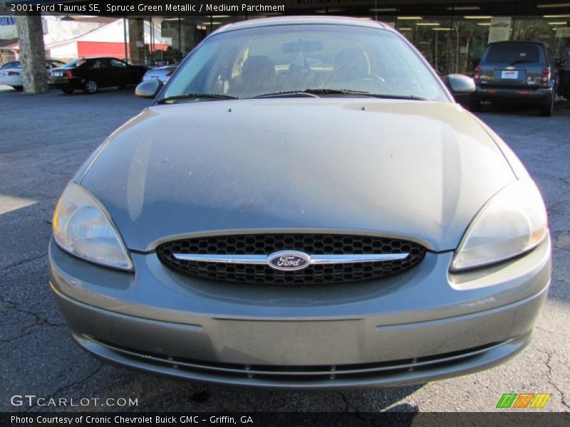 Spruce Green Metallic / Medium Parchment 2001 Ford Taurus SE