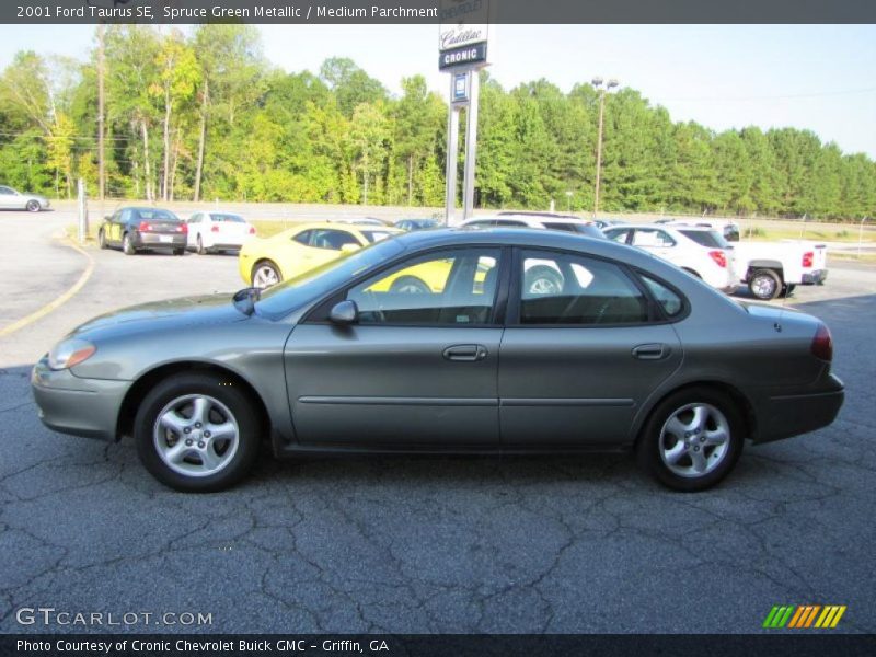 Spruce Green Metallic / Medium Parchment 2001 Ford Taurus SE