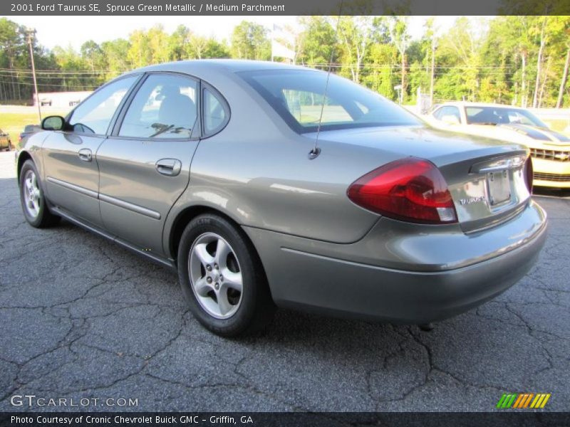 Spruce Green Metallic / Medium Parchment 2001 Ford Taurus SE