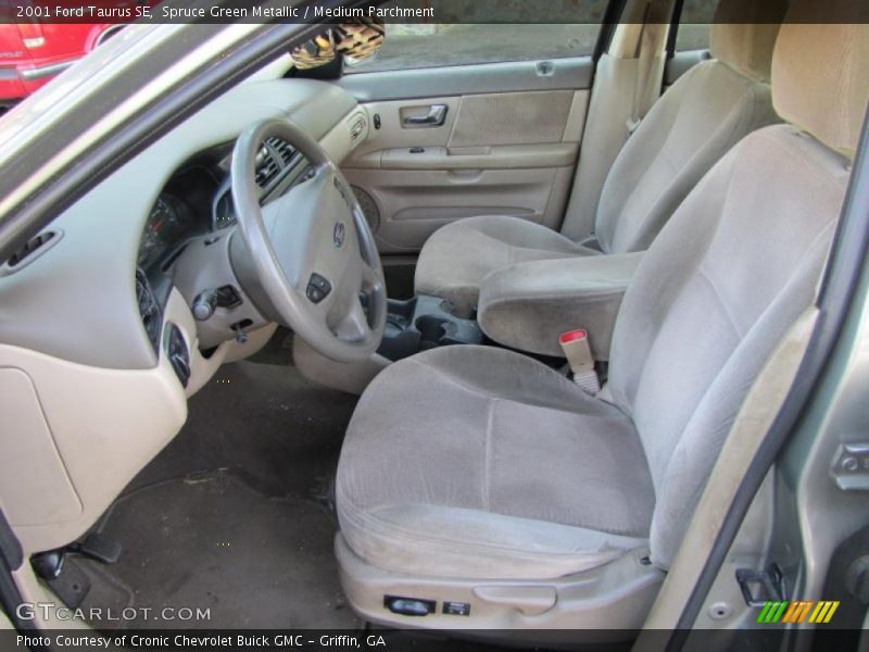 Spruce Green Metallic / Medium Parchment 2001 Ford Taurus SE