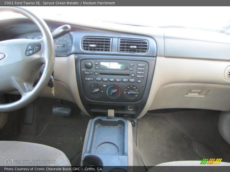 Spruce Green Metallic / Medium Parchment 2001 Ford Taurus SE