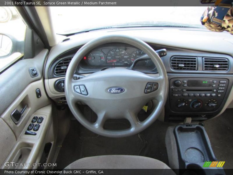 Spruce Green Metallic / Medium Parchment 2001 Ford Taurus SE