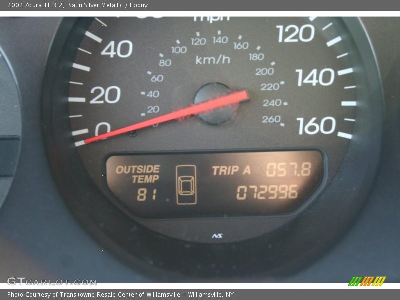Satin Silver Metallic / Ebony 2002 Acura TL 3.2