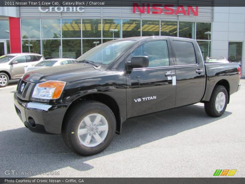 Galaxy Black / Charcoal 2011 Nissan Titan S Crew Cab