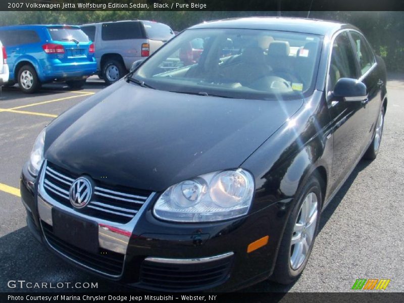 Black / Pure Beige 2007 Volkswagen Jetta Wolfsburg Edition Sedan