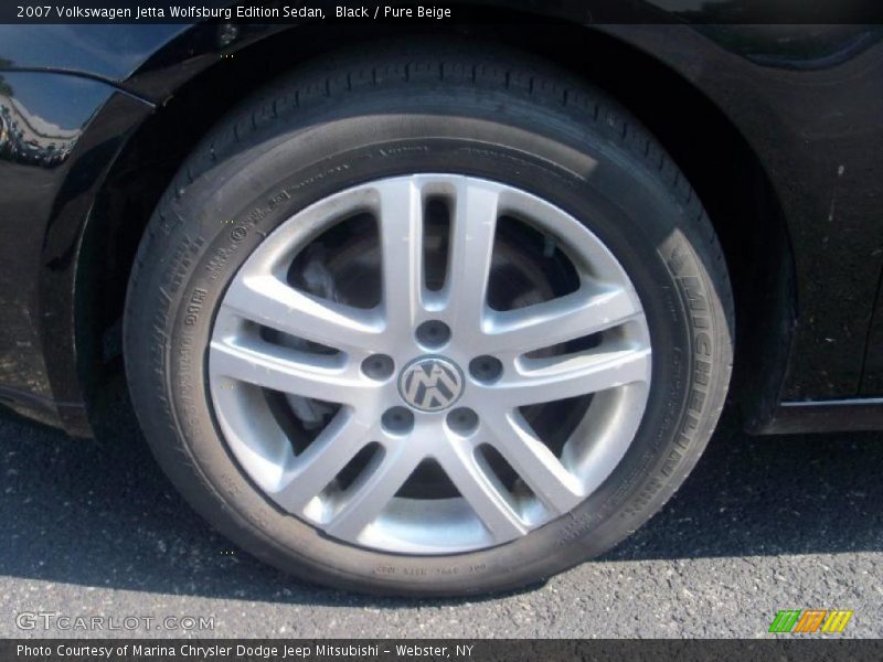 Black / Pure Beige 2007 Volkswagen Jetta Wolfsburg Edition Sedan
