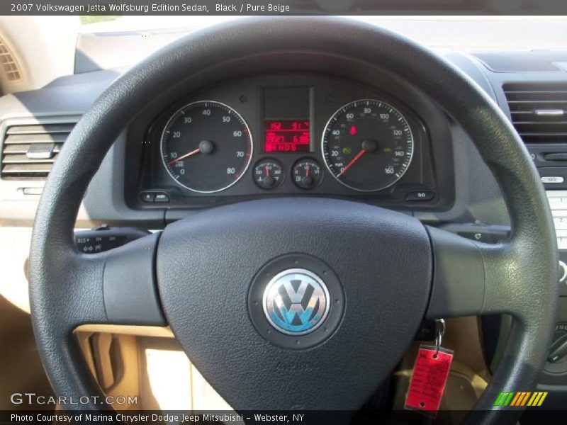 Black / Pure Beige 2007 Volkswagen Jetta Wolfsburg Edition Sedan
