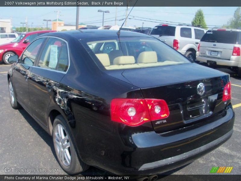 Black / Pure Beige 2007 Volkswagen Jetta Wolfsburg Edition Sedan