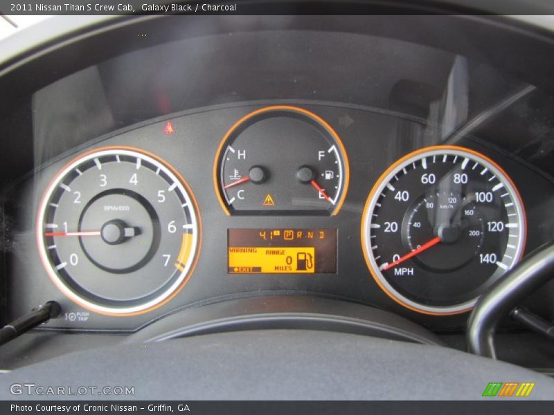 Galaxy Black / Charcoal 2011 Nissan Titan S Crew Cab