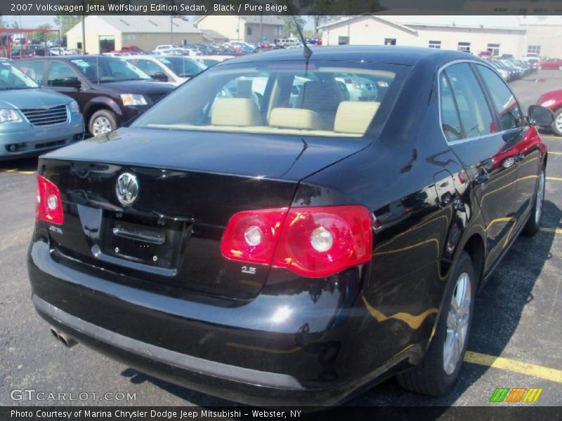 Black / Pure Beige 2007 Volkswagen Jetta Wolfsburg Edition Sedan