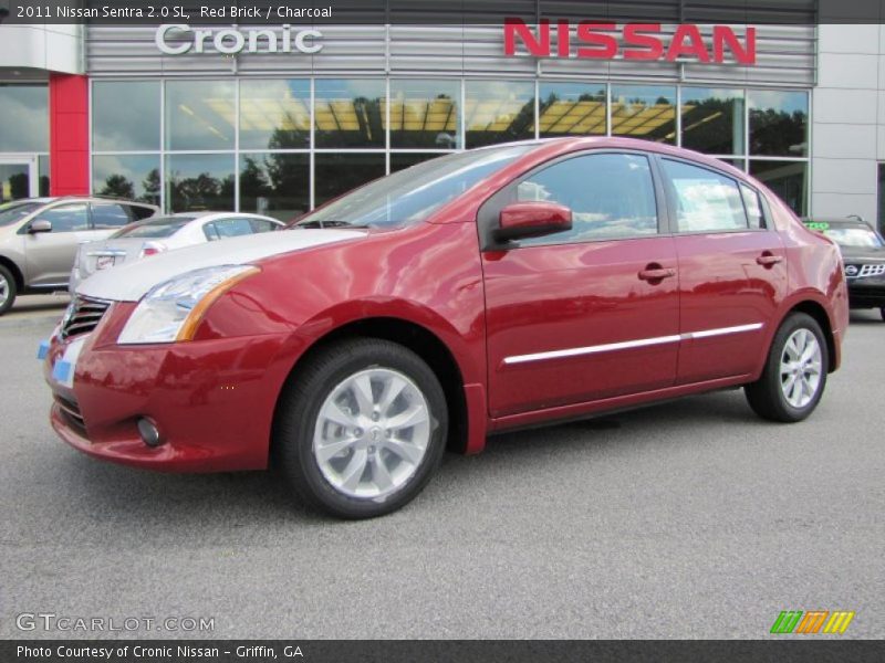 Red Brick / Charcoal 2011 Nissan Sentra 2.0 SL