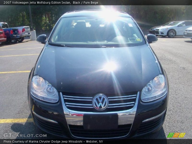 Black / Pure Beige 2007 Volkswagen Jetta Wolfsburg Edition Sedan