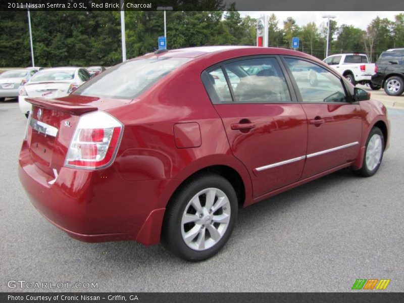 Red Brick / Charcoal 2011 Nissan Sentra 2.0 SL