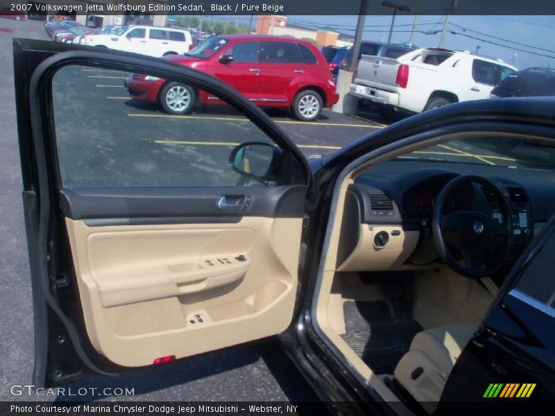 Black / Pure Beige 2007 Volkswagen Jetta Wolfsburg Edition Sedan
