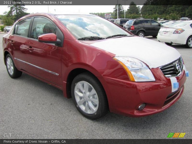 Red Brick / Charcoal 2011 Nissan Sentra 2.0 SL