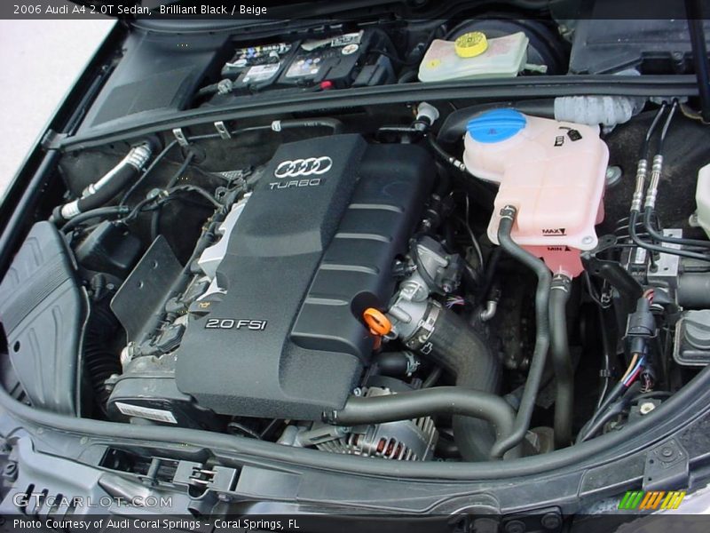 Brilliant Black / Beige 2006 Audi A4 2.0T Sedan