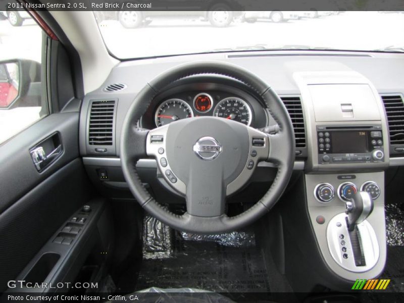Red Brick / Charcoal 2011 Nissan Sentra 2.0 SL