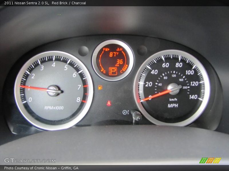 Red Brick / Charcoal 2011 Nissan Sentra 2.0 SL
