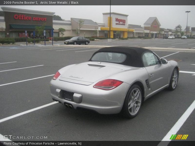 Arctic Silver Metallic / Black 2009 Porsche Boxster S
