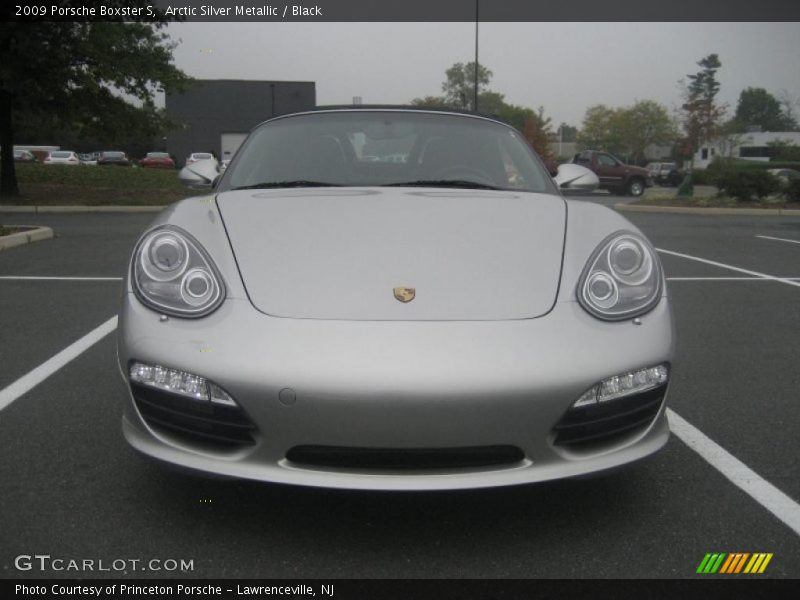 Arctic Silver Metallic / Black 2009 Porsche Boxster S