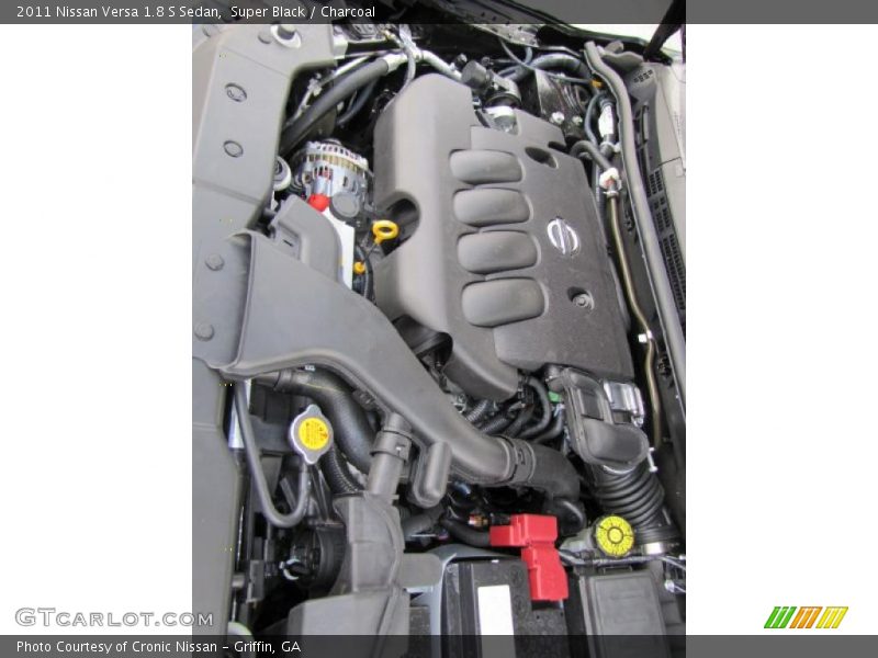 Super Black / Charcoal 2011 Nissan Versa 1.8 S Sedan